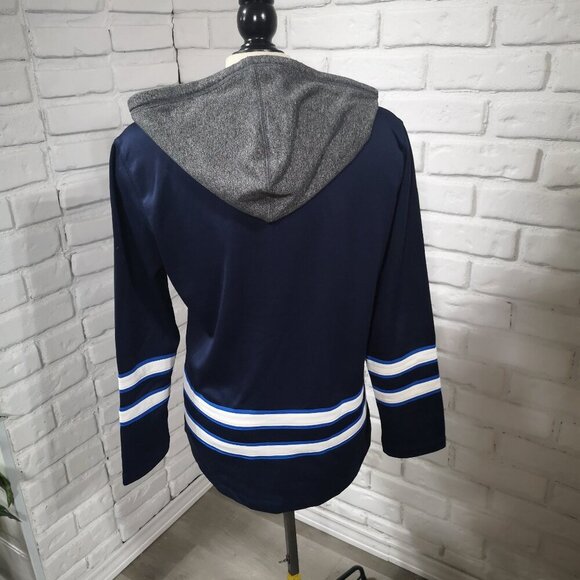 Reebok Hockey Hall of Fame Ladies Size Large Fleece Lined Hooded Jersey - Picture 2 of 10